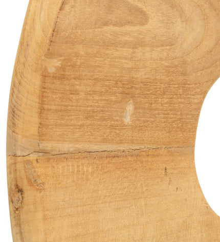 The Teak Disc on Stand - L