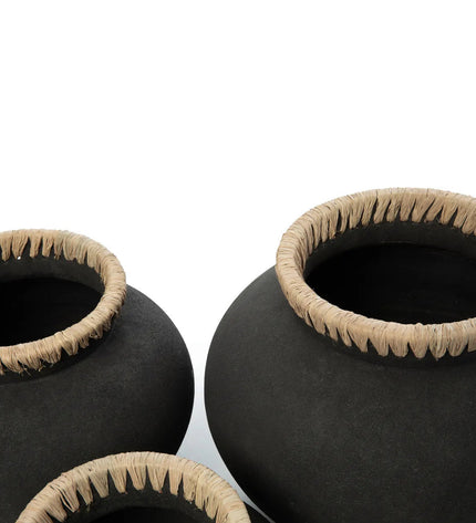 The Styly Vase - Black Natural - L