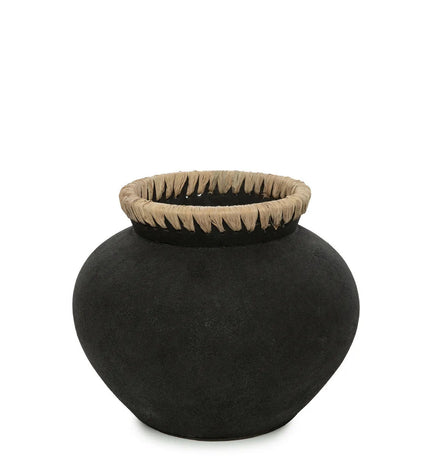 The Styly Vase - Black Natural - M
