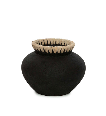 The Styly Vase - Black Natural - S