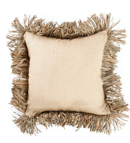 The Jute Bonita Cushion Cover - Natural - 40x40