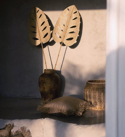 The Jute Bonita Cushion Cover - Natural - 40x40