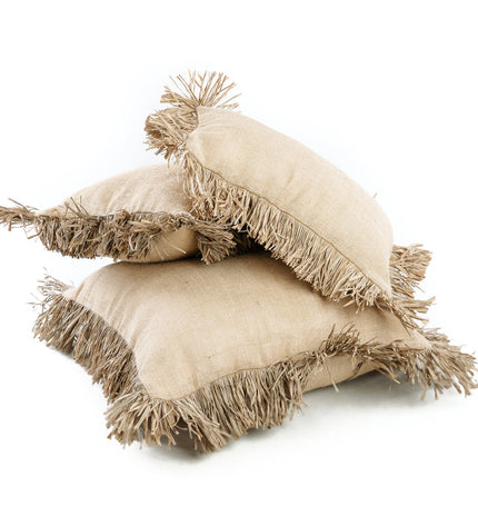 The Jute Bonita Cushion Cover - Natural - 40x40