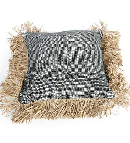 The Cotton Bonita Cushion Cover - Natural Black - 40x40