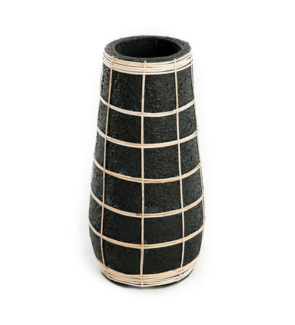 The Cutie Vase - Black Natural - L