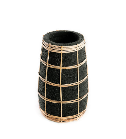 The Cutie Vase - Black Natural - S