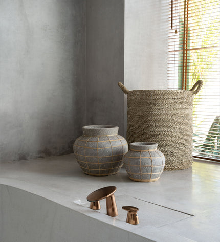 The Belly Vase - Concrete Natural - L