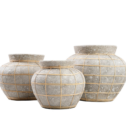 The Belly Vase - Concrete Natural - L
