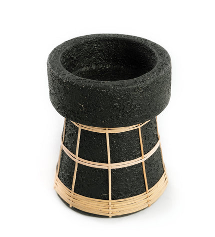The Serene Candle Holder - Black Natural - M