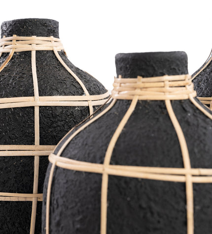 The Whoopy Vase - Black Natural - S