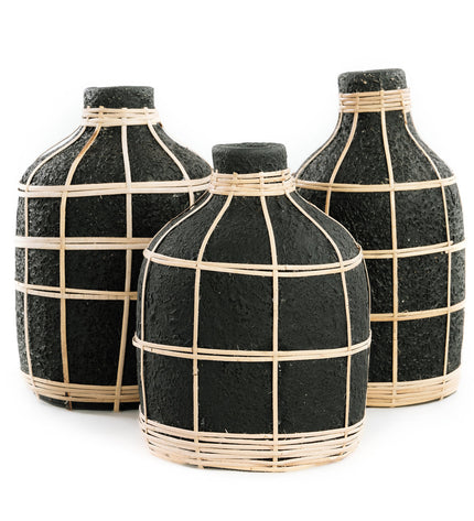 The Whoopy Vase - Black Natural - S