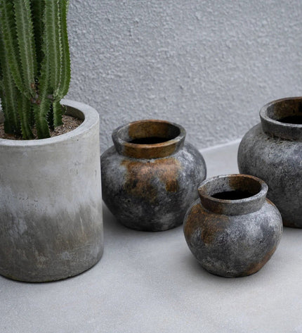 The Funky Vase - Antique Grey - M