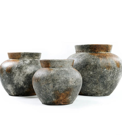 The Funky Vase - Antique Grey - M