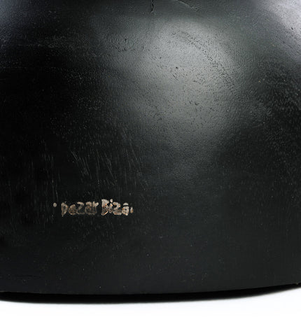 Le tabouret Karbun - Noir Naturel