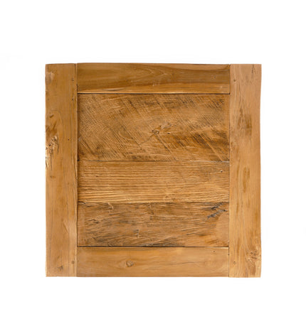 De bijzettafel van gerecycled teakhout - naturel