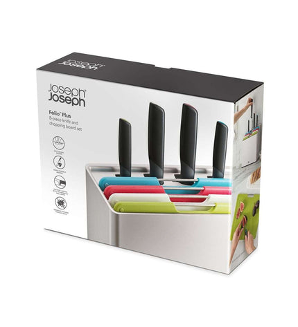 Folio Cutting Board and Knife Set of 8 Pieces