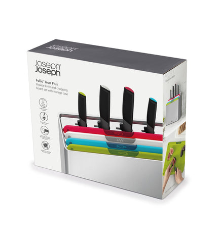 Foilio Icon Plus 8-Piece Cutting Board and Knife Set