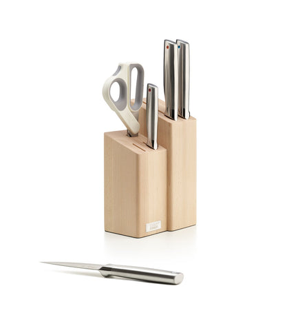 Elevate Fusion 5-Piece Knife and Scissors Set with Holder