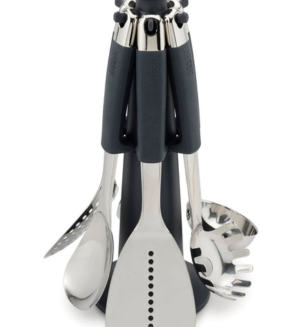 Elevate Carousel with 6 Stainless Steel Kitchen Utensils