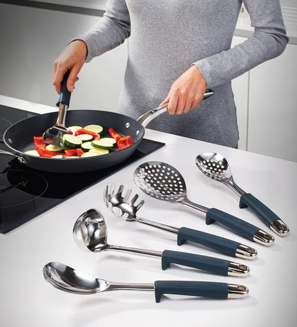 Elevate Carousel with 6 Stainless Steel Kitchen Utensils