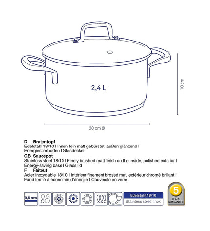 Flavoria Roasting Pan 2.4 liters