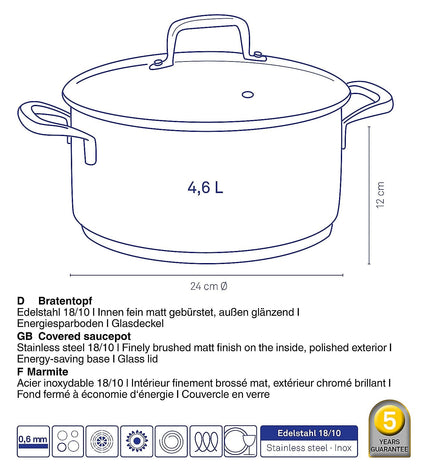 "Flavoria Roasting Pan 4.6 liters"