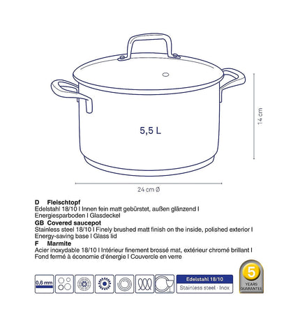 "Flavoria Roasting Pan 5.5 liters"