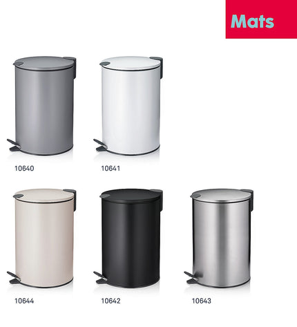 Mats Trash Bin with Pedal, 12 liters