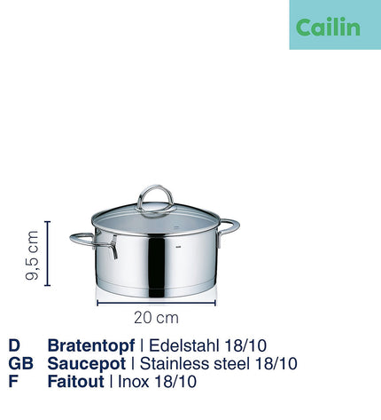 Cailin Frying Pan with Lid 3 liters