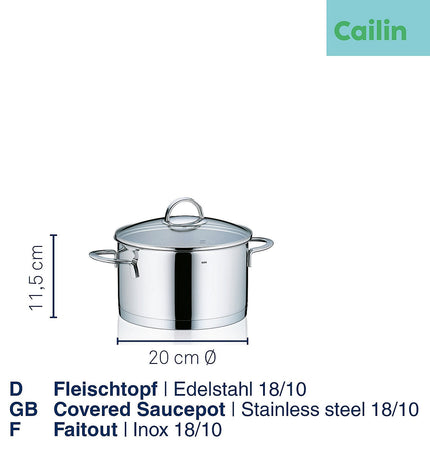 Cailin Braising Pan with Lid 3.5 L