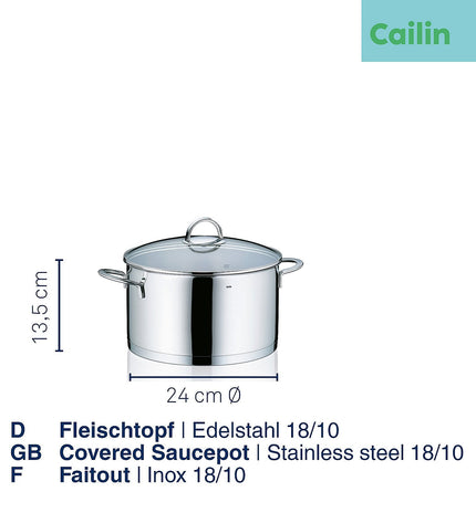 Cailin Frying Pan with Lid 6 liters