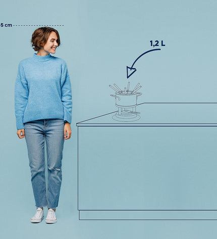 Cailin Fondue Set voor 6 Personen 1,7 liter