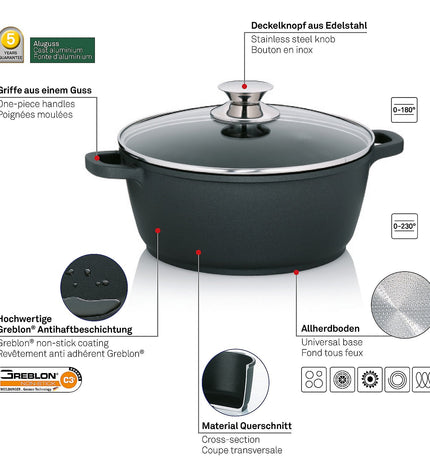 Layer Frying Pan with Lid 3.2 liters