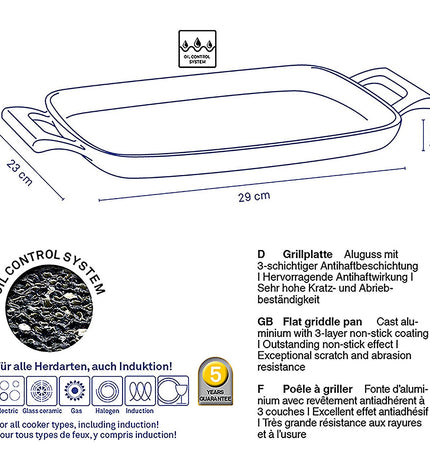 Stella Nova Grill Plate 29 x 23 cm