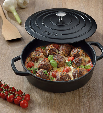 Warm Casserole Dish with Lid Round 3.2 liters
