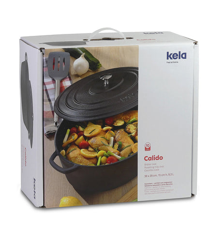 Warm Casserole Dish with Lid Round 3.2 liters