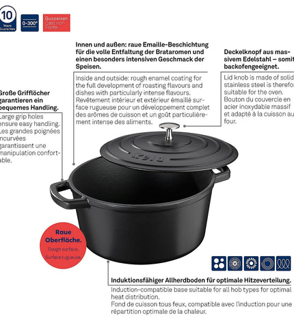 "Calido Braadpan with Lid 5 liters"