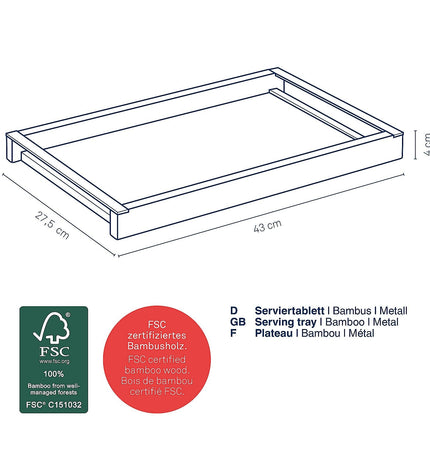 Kiril Serving Tray 34.5x54 cm