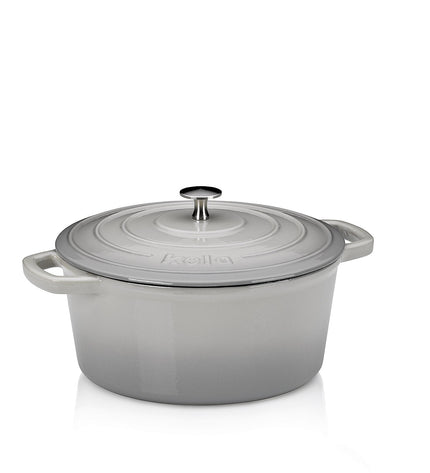 Warm Casserole Dish with Lid Round 4.6 liters