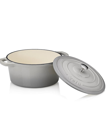 Warm Casserole Dish with Lid Round 4.6 liters