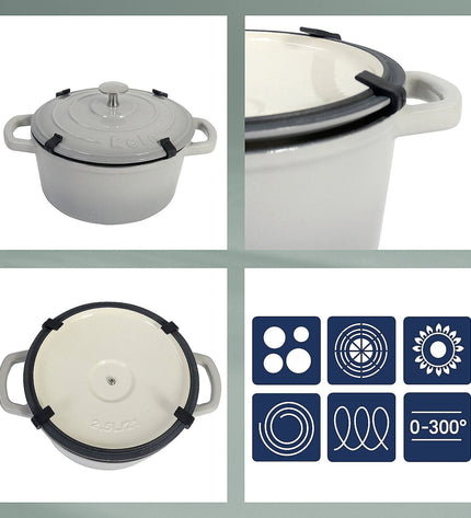 Warm Casserole Dish with Lid Oval 6 liters