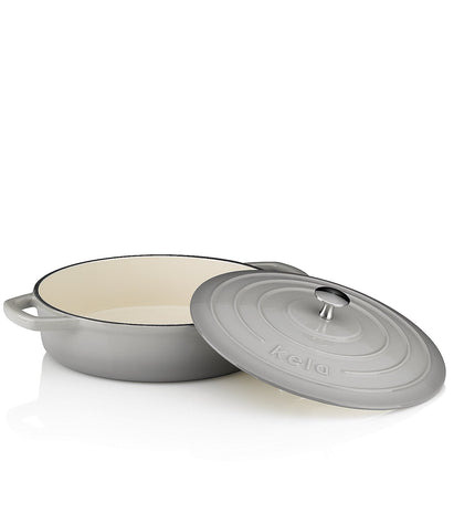 Warm Casserole Dish with Lid Round 3.2 liters