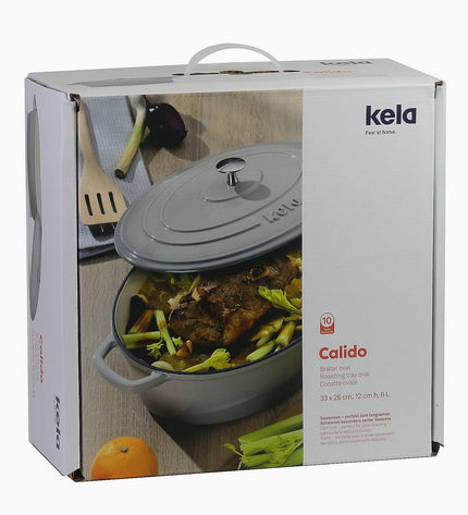 Warm Casserole Dish with Lid Round 3.2 liters