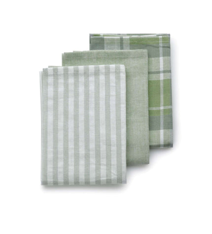 Pastel Tea Towel 3 Designs Set of 12 Pieces