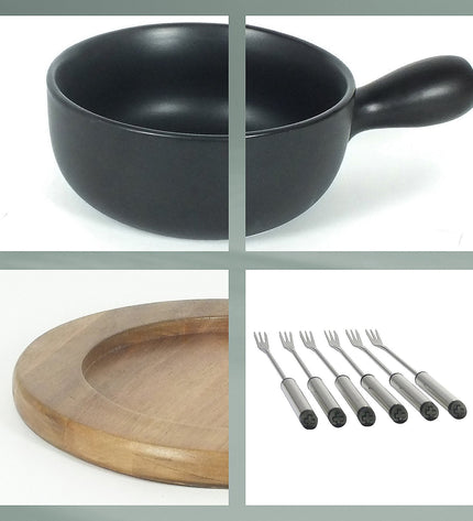 Country Cheese Fondue Set for 6 People 2 liters