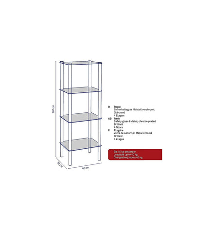 Lars Bathroom Cabinet 4-Tier
