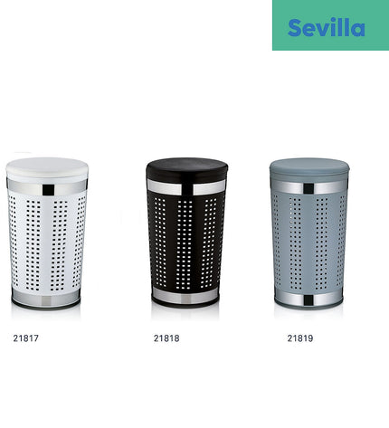 Sevilla Laundry Basket with Seat Lid 60.5 cm