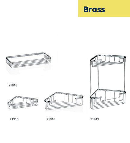 Brass shower basket Ø 6 cm