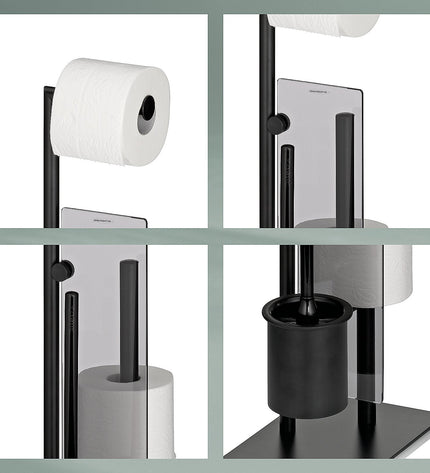 Style Toilet Brush and Toilet Roll Holder 18x26 cm