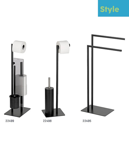 Style Toilet Brush and Toilet Roll Holder 18x26 cm